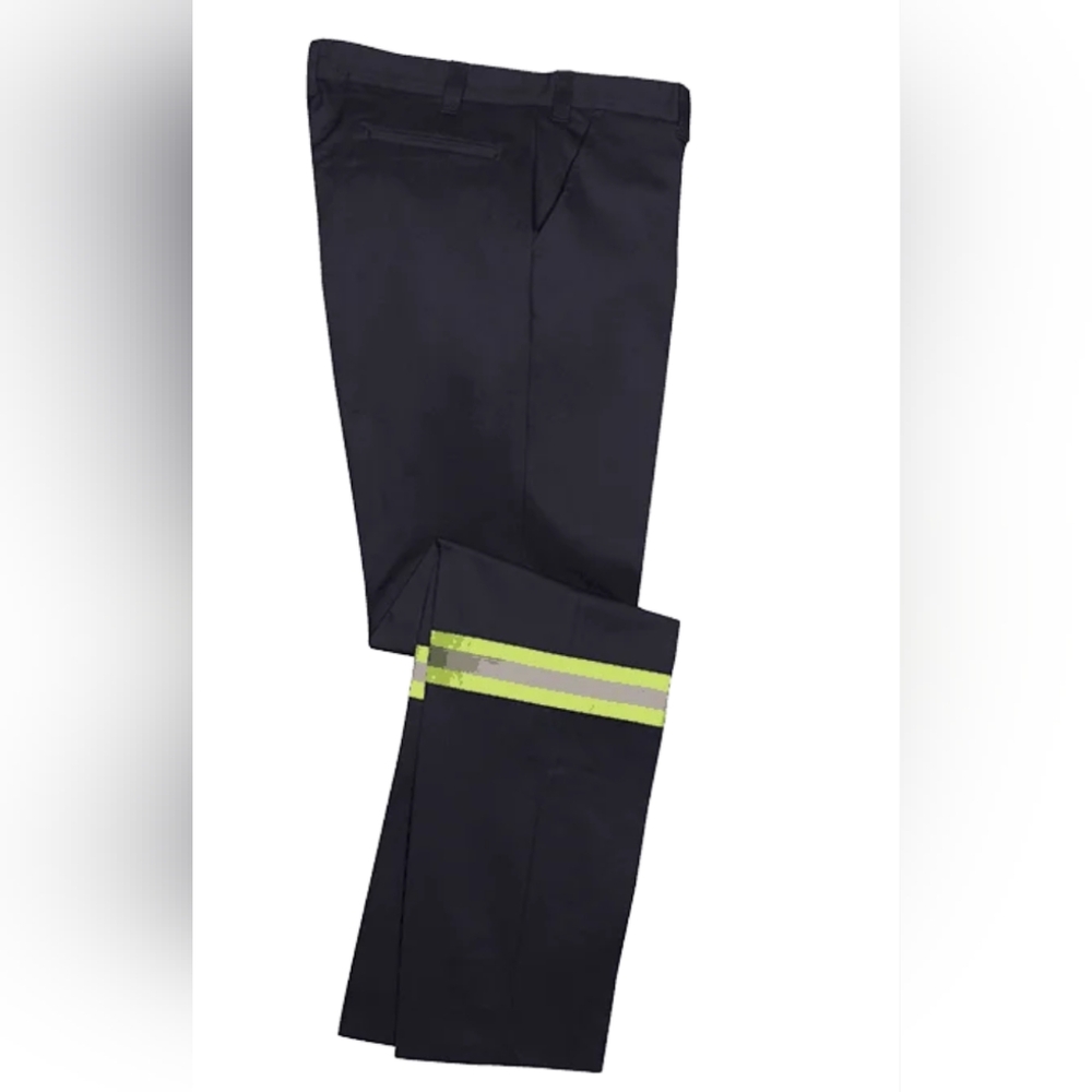 Big Bill industrial Work Pants navy 34x30  54x30 Reflective stripe NWT Weld